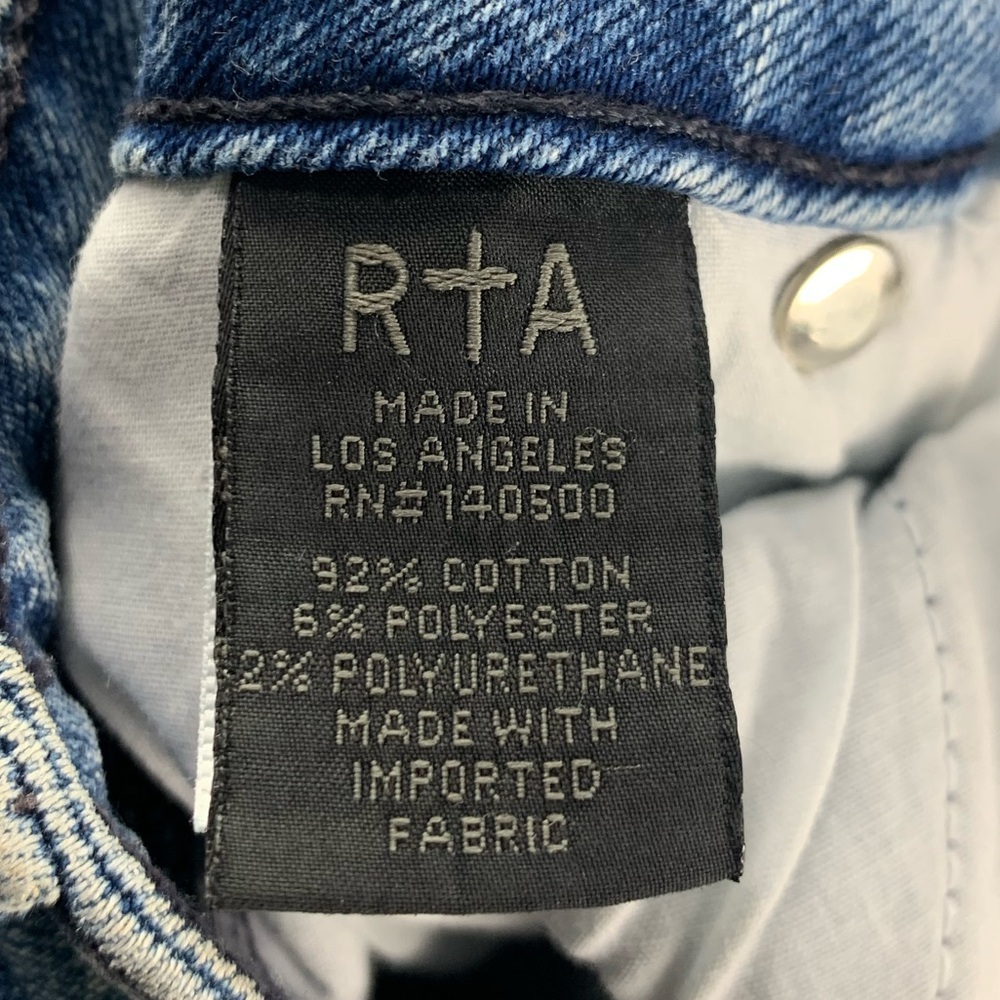 RtA Road To‎ Awe jeans Distressed Skinny Jeans Sz 26 - Picture 9 of 9